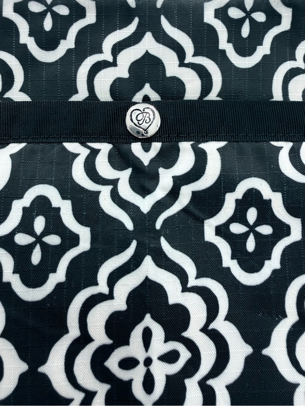 Brighton Black & White Patterned Crossbody Bag - Picture 5 of 9